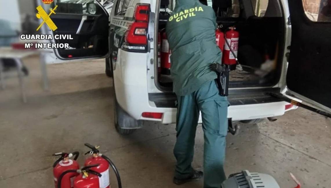 Guardia Civil Stolen Fire Extinqishers