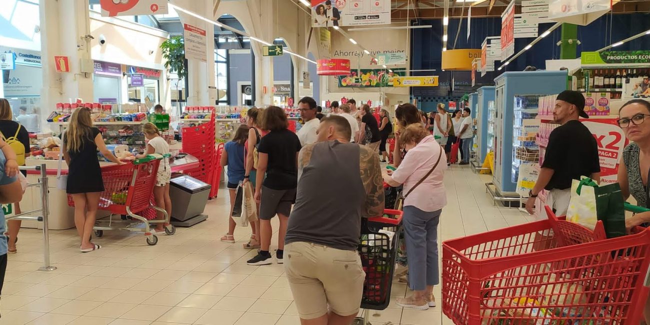 Arrested for stealing full shopping trolleys from supermarkets